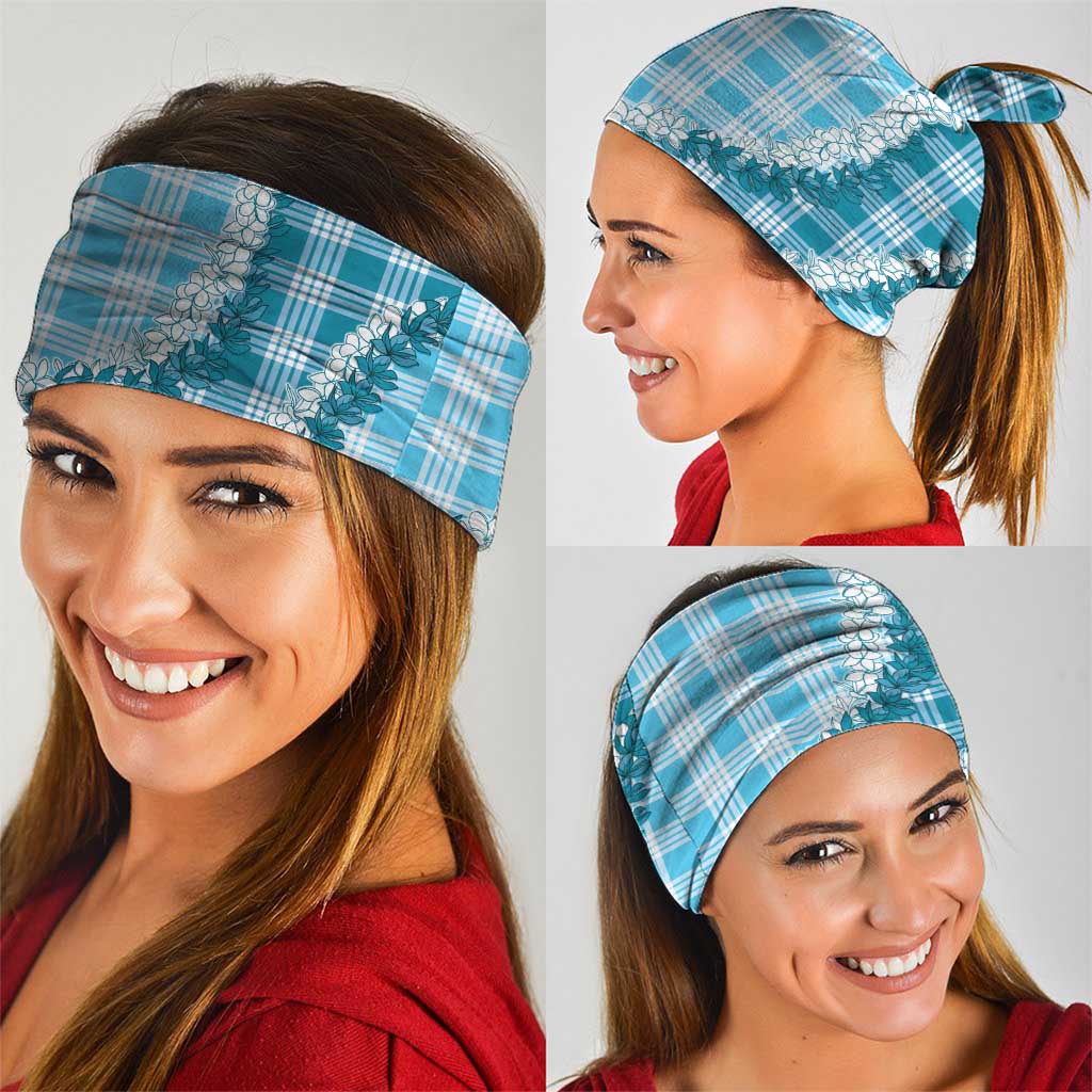 Blue Hawaii Palaka Neck Gaiter Hawaiian Honohono Lei LT05 - Polynesian Pride
