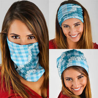 Blue Hawaii Palaka Neck Gaiter Hawaiian Honohono Lei LT05 - Polynesian Pride