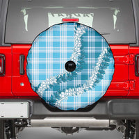 Blue Hawaii Palaka Spare Tire Cover Hawaiian Honohono Lei