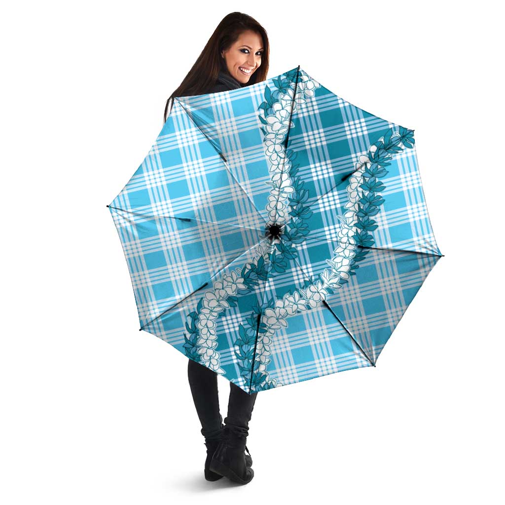 Blue Hawaii Palaka Umbrella Hawaiian Honohono Lei