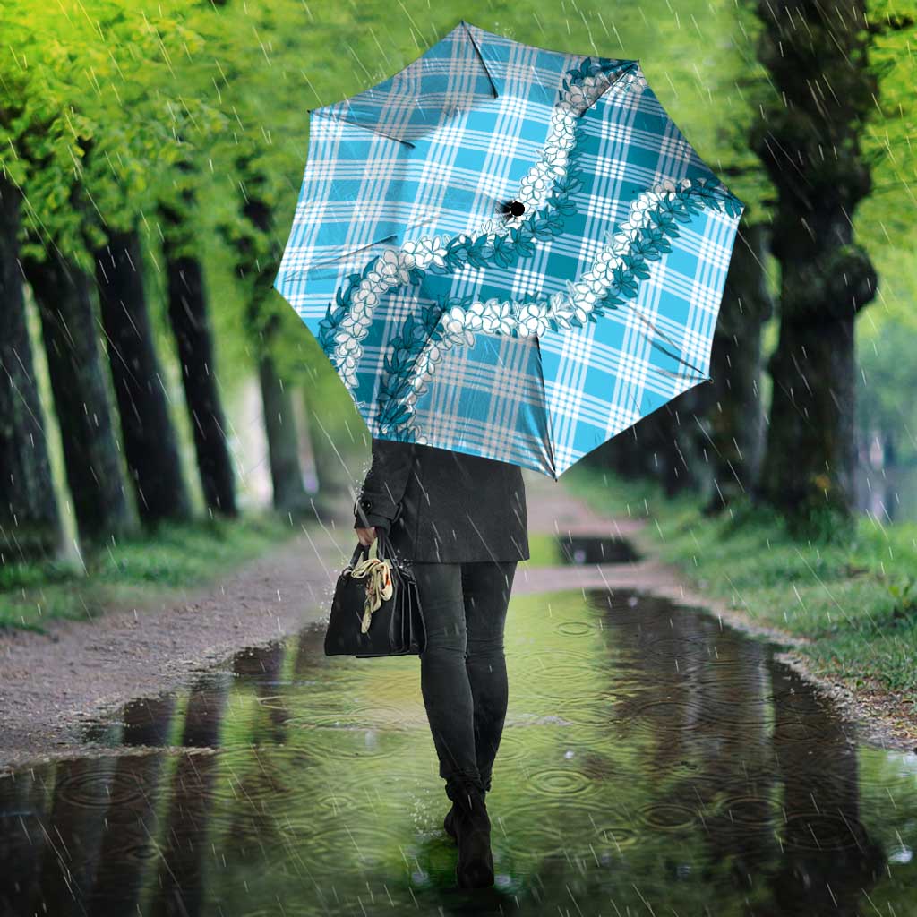 Blue Hawaii Palaka Umbrella Hawaiian Honohono Lei