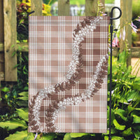 Beige Hawaii Palaka Garden Flag Hawaiian Honohono Lei