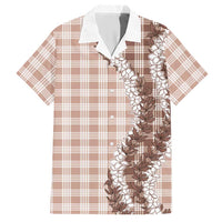 Beige Hawaii Palaka Hawaiian Shirt Hawaiian Honohono Lei LT05 Beige - Polynesian Pride