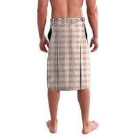 Beige Hawaii Palaka Lavalava Hawaiian Honohono Lei