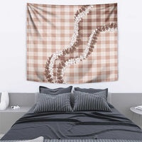 Beige Hawaii Palaka Tapestry Hawaiian Honohono Lei