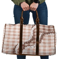 Beige Hawaii Palaka Travel Bag Hawaiian Honohono Lei LT05 Beige - Polynesian Pride