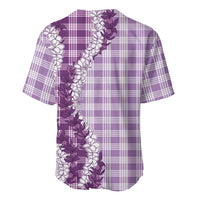 Violet Hawaii Palaka Baseball Jersey Hawaiian Honohono Lei