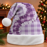 Violet Hawaii Palaka Christmas Santa Hat Hawaiian Honohono Lei LT05 Without Fur Violet - Polynesian Pride