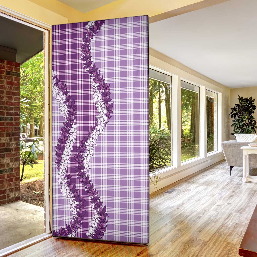 Violet Hawaii Palaka Door Cover Hawaiian Honohono Lei LT05 - Polynesian Pride