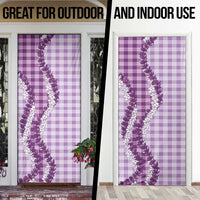 Violet Hawaii Palaka Door Cover Hawaiian Honohono Lei LT05 - Polynesian Pride