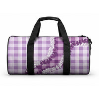 Violet Hawaii Palaka Duffle Bag Hawaiian Honohono Lei