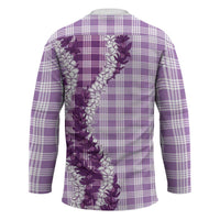 Violet Hawaii Palaka Hockey Jersey Hawaiian Honohono Lei