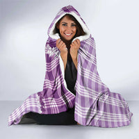 Violet Hawaii Palaka Hooded Blanket Hawaiian Honohono Lei