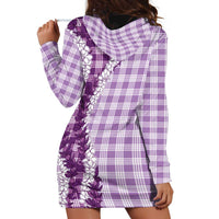 Violet Hawaii Palaka Hoodie Dress Hawaiian Honohono Lei LT05 - Polynesian Pride