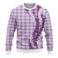 Violet Hawaii Palaka Ugly Christmas Sweater Hawaiian Honohono Lei LT05 - Polynesian Pride