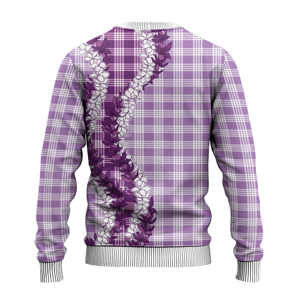 Violet Hawaii Palaka Ugly Christmas Sweater Hawaiian Honohono Lei LT05 - Polynesian Pride