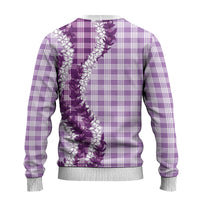 Violet Hawaii Palaka Ugly Christmas Sweater Hawaiian Honohono Lei LT05 - Polynesian Pride