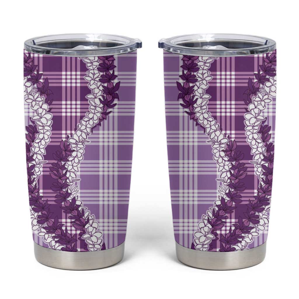 Violet Hawaii Palaka Tumbler Cup Hawaiian Honohono Lei LT05 Violet - Polynesian Pride
