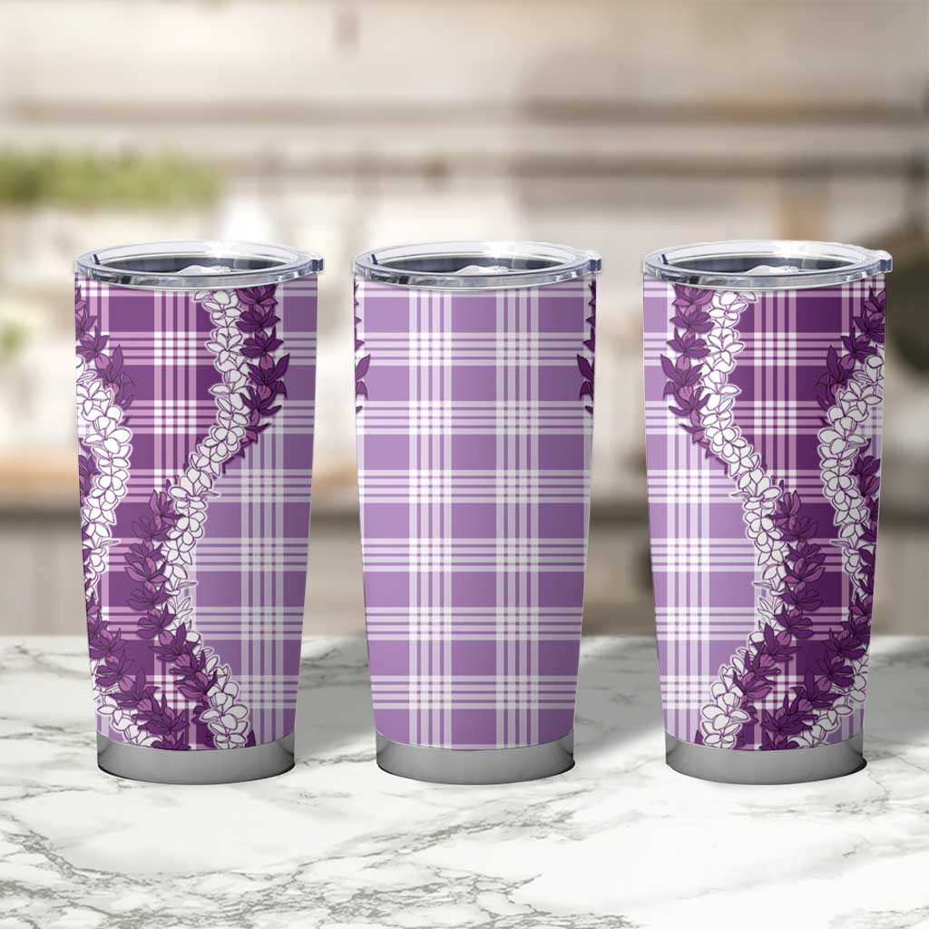Violet Hawaii Palaka Tumbler Cup Hawaiian Honohono Lei LT05 - Polynesian Pride