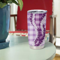 Violet Hawaii Palaka Tumbler Cup Hawaiian Honohono Lei LT05 - Polynesian Pride