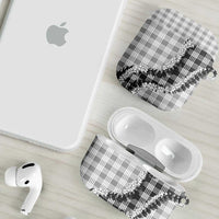 Gray Hawaii Palaka AirPods Case Hawaiian Honohono Lei
