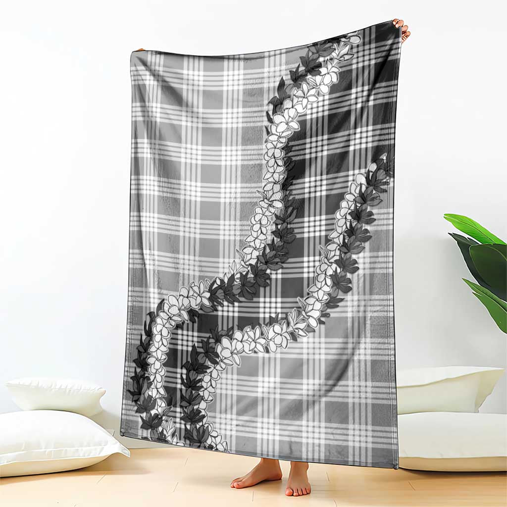 Gray Hawaii Palaka Blanket Hawaiian Honohono Lei