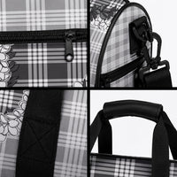 Gray Hawaii Palaka Duffle Bag Hawaiian Honohono Lei