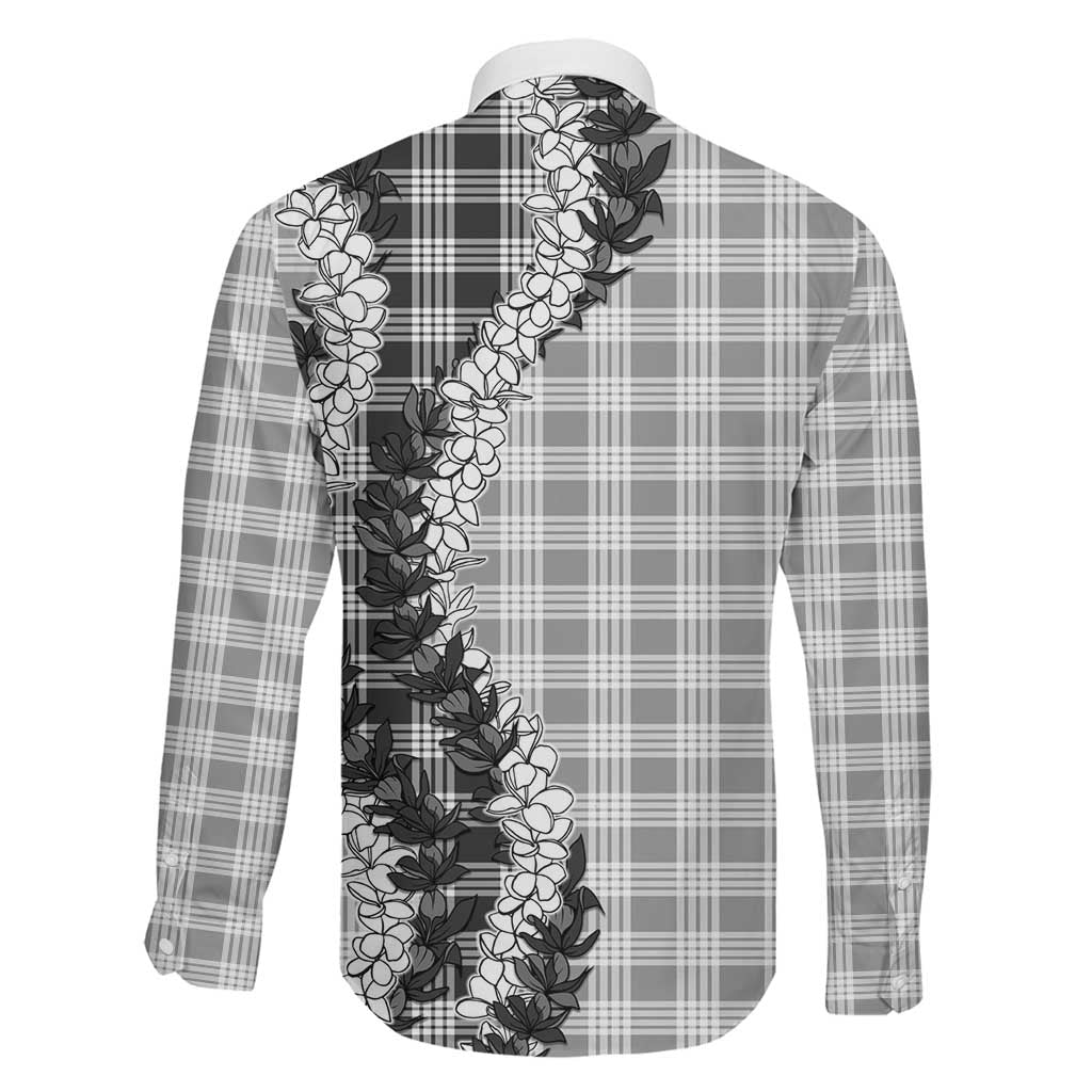 Gray Hawaii Palaka Family Matching Puletasi and Hawaiian Shirt Hawaiian Honohono Lei LT05 - Polynesian Pride