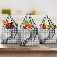 Gray Hawaii Palaka Grocery Bag Hawaiian Honohono Lei