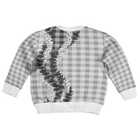 Gray Hawaii Palaka Kid Ugly Christmas Sweater Hawaiian Honohono Lei LT05 - Polynesian Pride