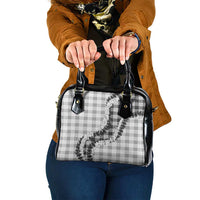 Gray Hawaii Palaka Shoulder Handbag Hawaiian Honohono Lei