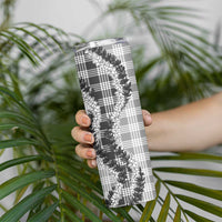 Gray Hawaii Palaka Skinny Tumbler Hawaiian Honohono Lei LT05 - Polynesian Pride