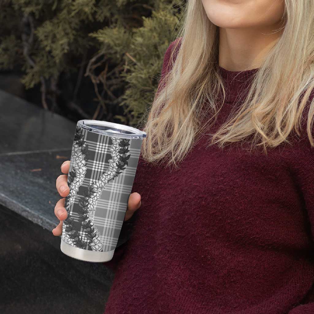 Gray Hawaii Palaka Tumbler Cup Hawaiian Honohono Lei