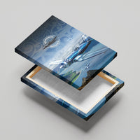 New Zealand Wanaka Air Show Canvas Wall Art With Maori Pattern