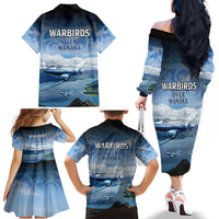 New Zealand Wanaka Air Show Family Matching Off The Shoulder Long Sleeve Dress and Hawaiian Shirt With Maori Pattern LT05 - Polynesian Pride