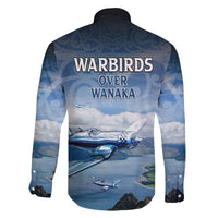 New Zealand Wanaka Air Show Family Matching Off The Shoulder Long Sleeve Dress and Hawaiian Shirt With Maori Pattern LT05 - Polynesian Pride