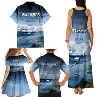 New Zealand Wanaka Air Show Family Matching Tank Maxi Dress and Hawaiian Shirt With Maori Pattern LT05 - Polynesian Pride