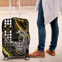 Hawaii King Kamehameha The Great Luggage Cover Gold Tribal Tattoo LT05 Gold - Polynesian Pride