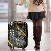 Hawaii King Kamehameha The Great Luggage Cover Gold Tribal Tattoo LT05 - Polynesian Pride