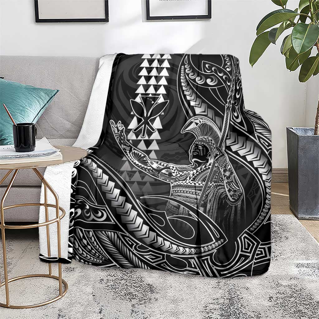 Hawaii King Kamehameha The Great Blanket Black Tribal Tattoo