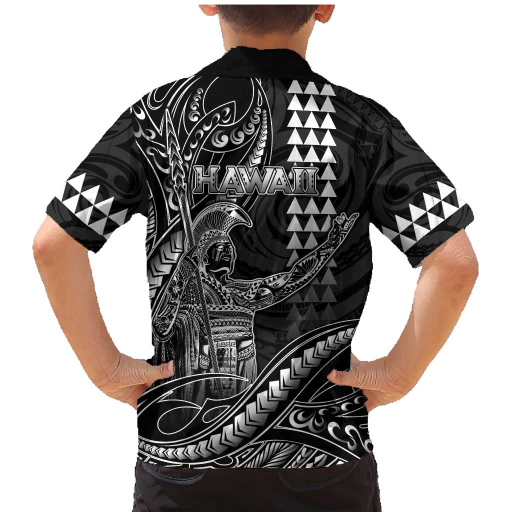 Hawaii King Kamehameha The Great Family Matching Mermaid Dress and Hawaiian Shirt Black Tribal Tattoo LT05 - Polynesian Pride