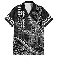 Hawaii King Kamehameha The Great Hawaiian Shirt Black Tribal Tattoo
