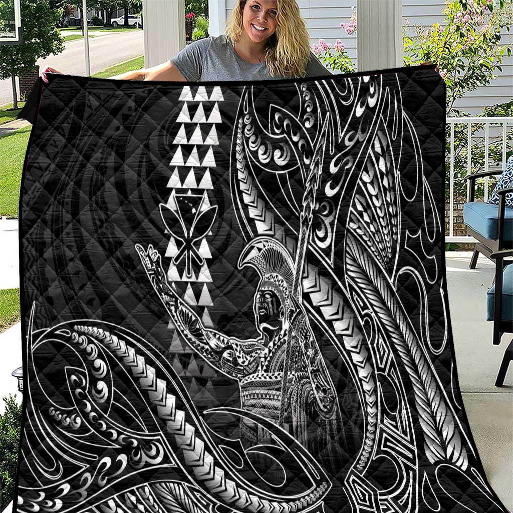 Hawaii King Kamehameha The Great Quilt Black Tribal Tattoo
