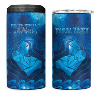 Personalised New Zealand Mother's Day 4 in 1 Can Cooler Tumbler Ko Te Whaea Te Takere O Te Waka LT05 One Size: 16 oz Blue - Polynesian Pride