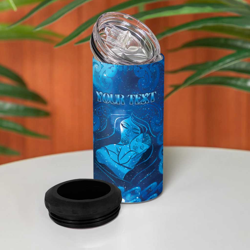 Personalised New Zealand Mother's Day 4 in 1 Can Cooler Tumbler Ko Te Whaea Te Takere O Te Waka LT05 - Polynesian Pride