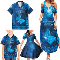 Personalised New Zealand Mother's Day Family Matching Summer Maxi Dress and Hawaiian Shirt Ko Te Whaea Te Takere O Te Waka LT05 - Polynesian Pride