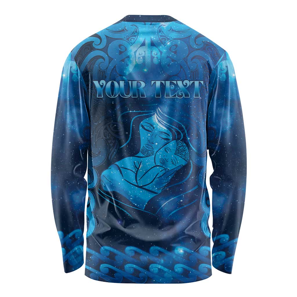 Personalised New Zealand Mother's Day Long Sleeve Shirt Ko Te Whaea Te Takere O Te Waka LT05 - Polynesian Pride