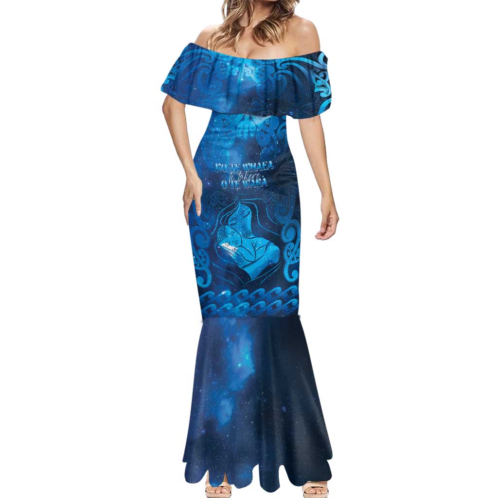 Personalised New Zealand Mother's Day Mermaid Dress Ko Te Whaea Te Takere O Te Waka LT05 - Polynesian Pride