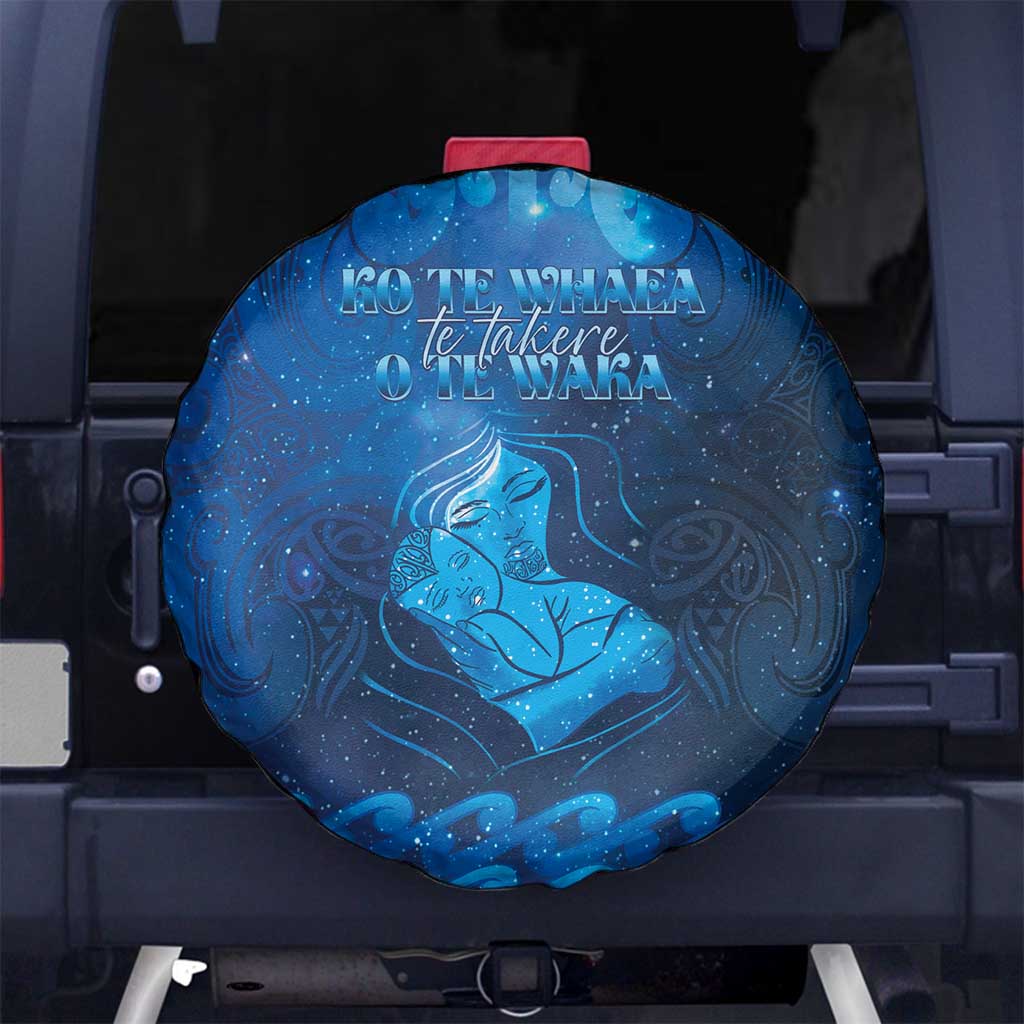 New Zealand Mother's Day Spare Tire Cover Ko Te Whaea Te Takere O Te Waka LT05 No hole Blue - Polynesian Pride
