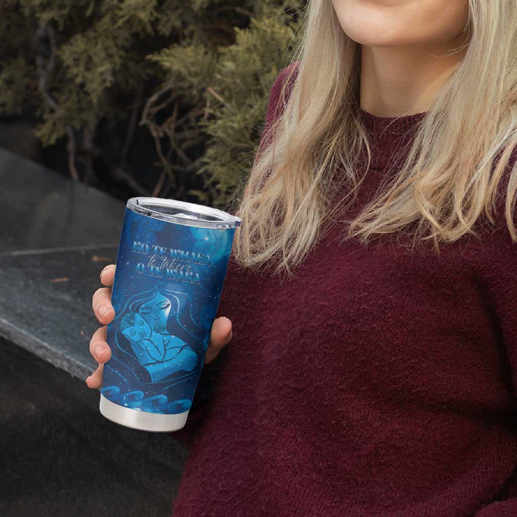 Personalised New Zealand Mother's Day Tumbler Cup Ko Te Whaea Te Takere O Te Waka LT05 - Polynesian Pride